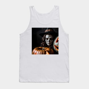 Halloween Pumpkin & Costume Tank Top